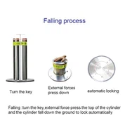 Poolautomaatne ülestõstetav pollar